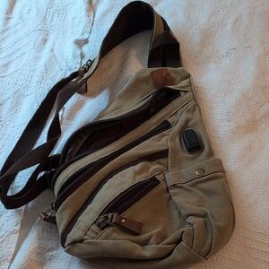 Stylish Tan Crossbody Bag